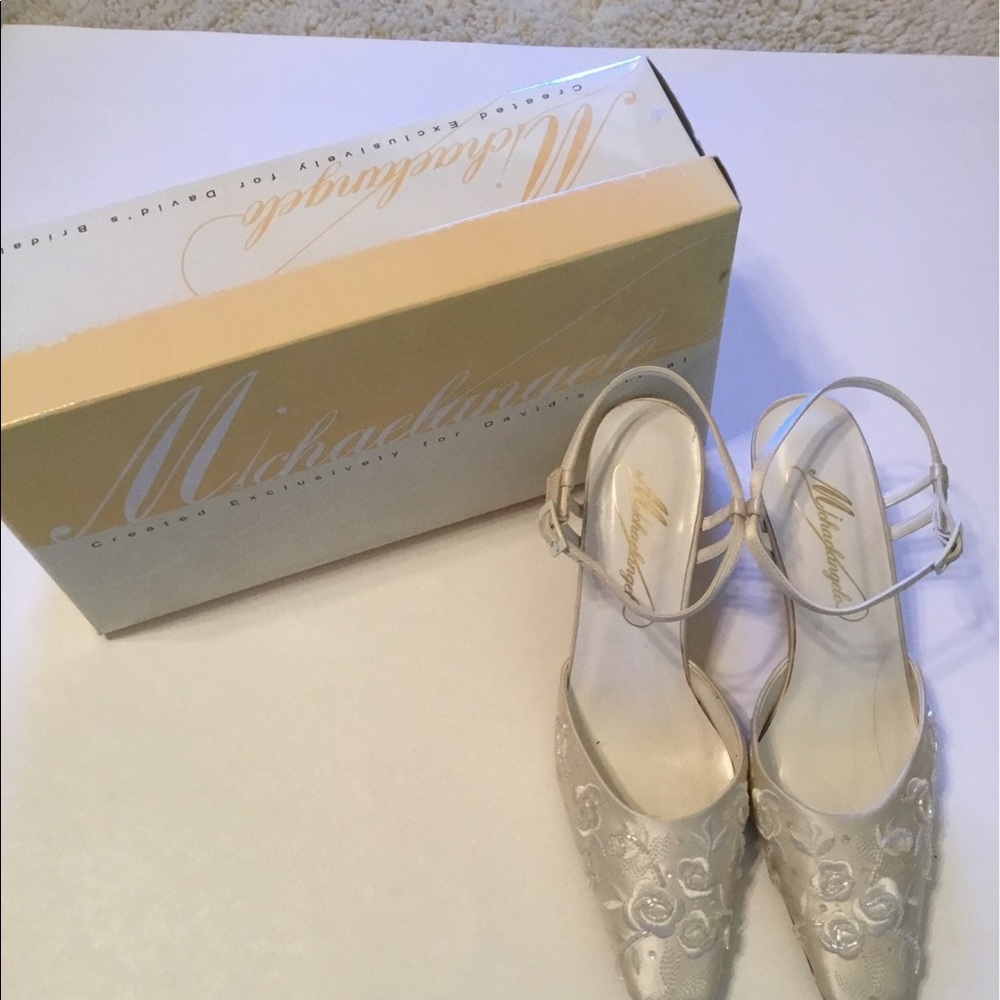 Michael Angelo Bridal Shoes. Size 6.5.